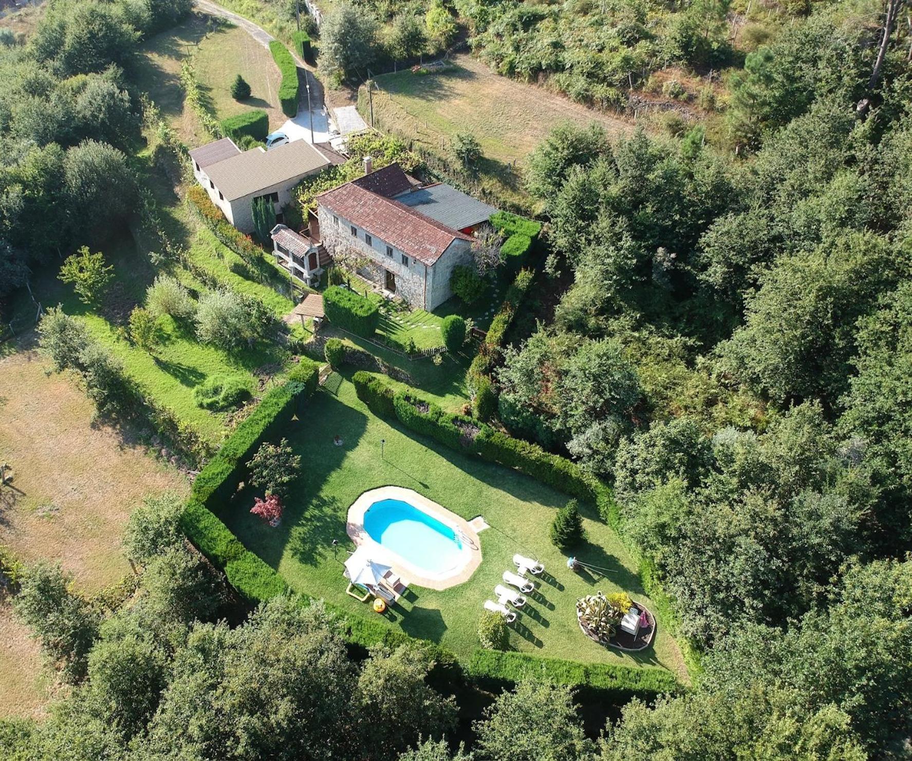 Casa Rural O Carballo Da Pedra La Caniza Eksteriør billede